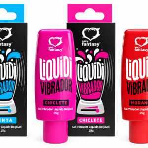 Gel vibrador beijável