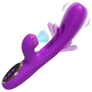 Vibrador conejo con succión